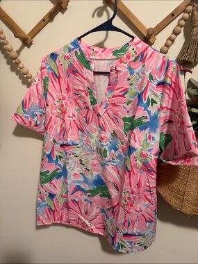 Pink blouse